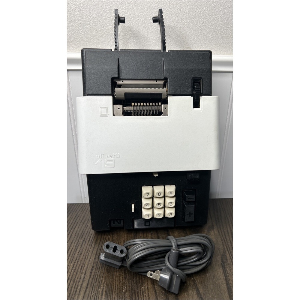 OLIVETTI SUMMA 19 Hector Sottsass 1970 Vintage Calculator Adding Machine As Is
